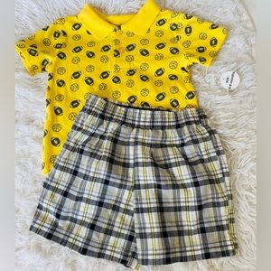 NWT Boys baby short set